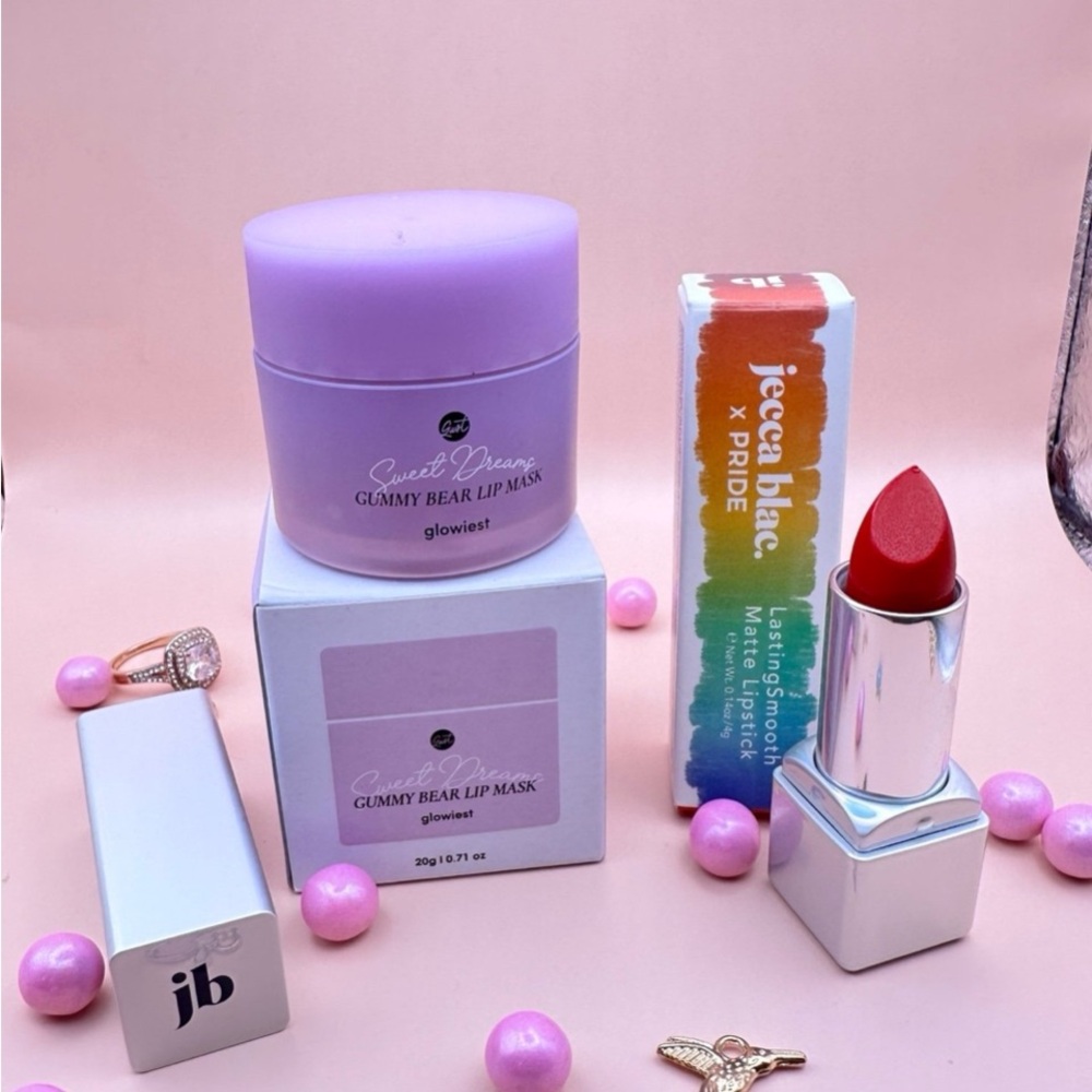 Glowiest Sweet Dreams Nourishing, Plumping Lip Mask & Jecca Blac Lipstick NIB